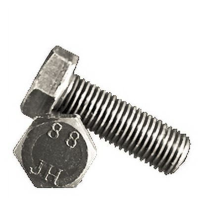 M10-1.50x12 MM,(FT) METRIC CLASS 8.8 HEX HEAD SCREW, DIN 933/961, PLAIN (QUANTITY: 100) Size: M10-1.50 | Length: 12mm | Fully Threaded