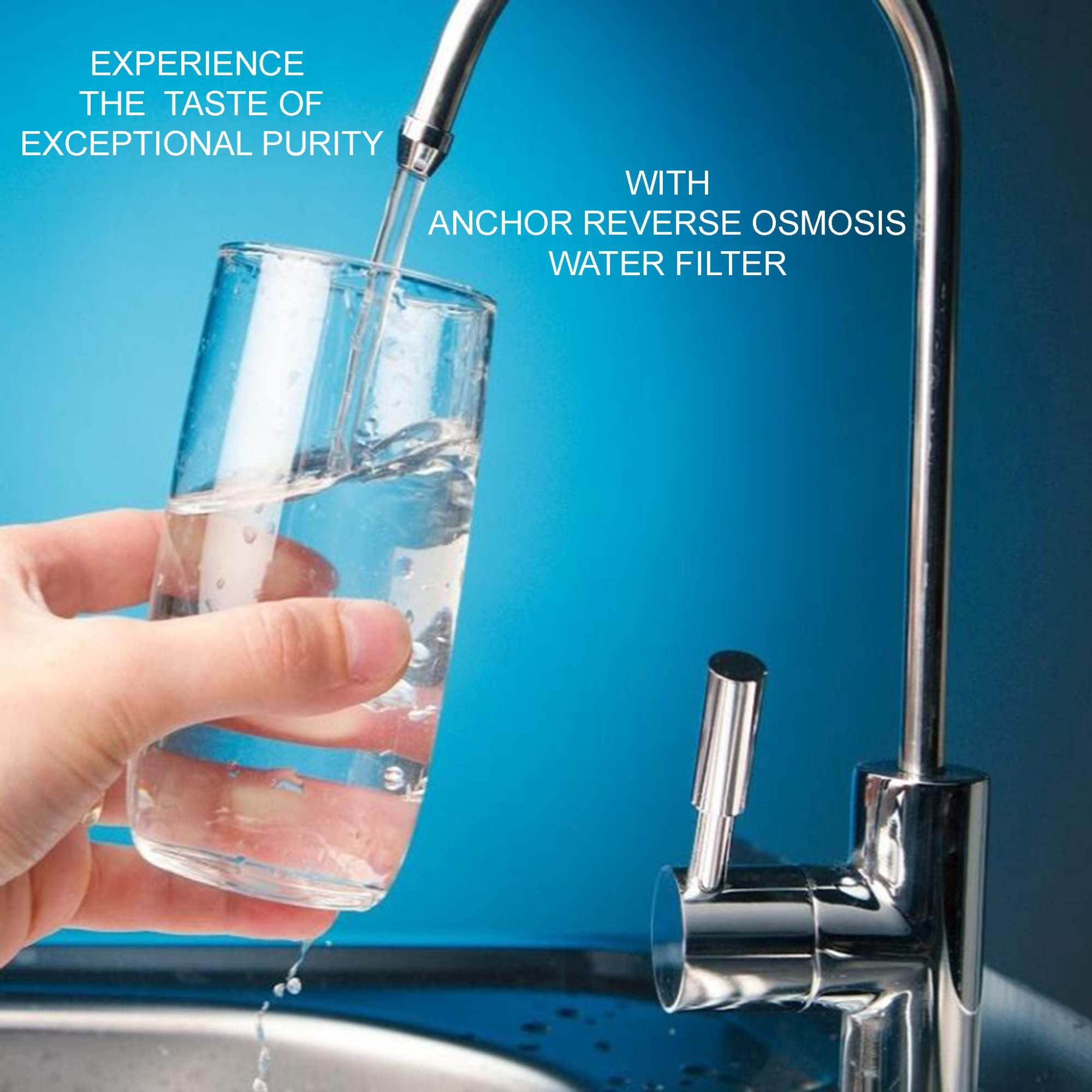 Anchor AF-5003 - Elite Series 5-Stage Reverse Osmosis Water Purification System - Under Sink Water Filter - 100 GPD