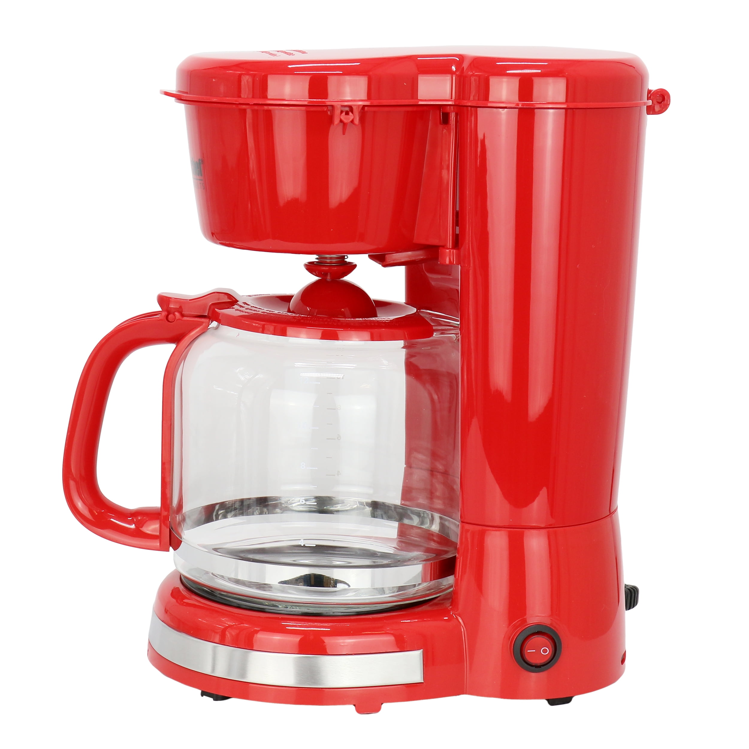 Better Chef 12 Cup 900 Watt Coffee Maker in Red