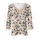 thumbnail image 4 of Xuyuer Women's Printed V-Neck 3/4 Sleeve Blouse, Loose Fit Casual T-Shirt Top for Spring and Summer Outfits, 4 of 5