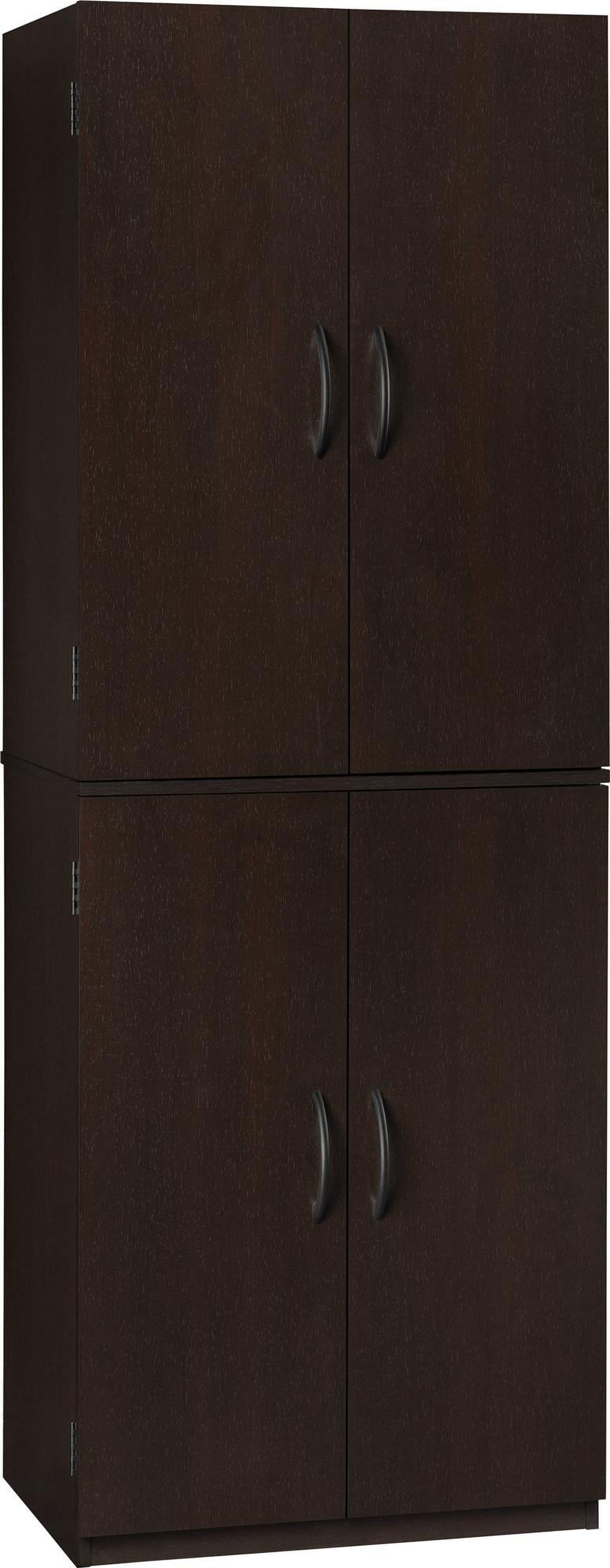 Mainstays 4-Door 5' Storage Cabinet, Dark Chocolate - image 3 of 9