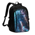 thumbnail image 1 of Easygdp Crystal Pattern White Horse Mochila para Laptop de Viaje con Puerto USB, Mochila para Laptop con Puerto de Carga USB para Mujeres y Hombres, 1 of 7