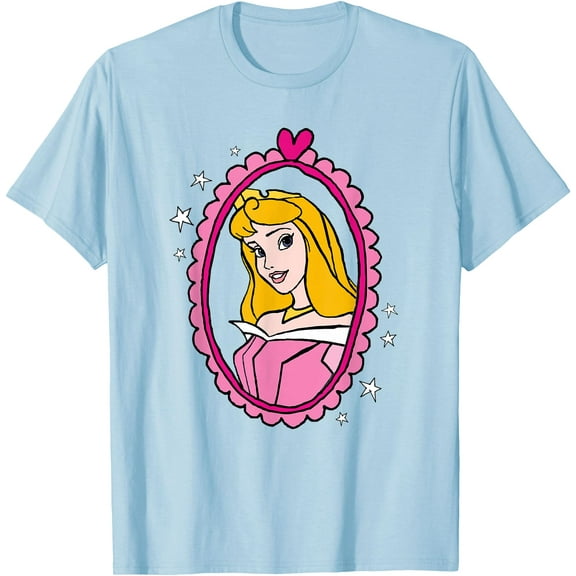 Princess Sleeping Beauty Aurora Portrait DTG Print Unisex T-Shirt
