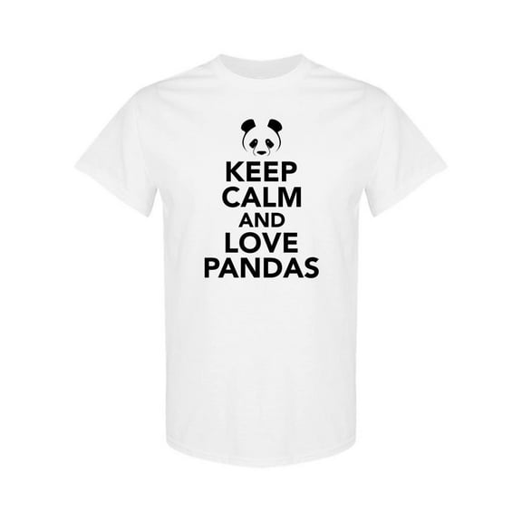 Keep Calm, Love Pandas T-Shirt Women -SPIdeals Designs, Female x-Large