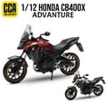 thumbnail image 2 of 1/12 Honda CB400X Adventure ADV Toy Motorcycle CCA MSZ Diecast Metal Model 1:12 Racing Miniature Collection Gift For Boy Kid Silver With Box, 2 of 6