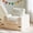 Beige, variant on BYBYME Kids Bean Bag Chair,Soft Memory Foam Bean Bag Chair with Pocket for Toddlers,Lazy Sofa Lounger for Gaming,Reading,Dark Grey