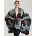 thumbnail image 4 of PIKADINGNIS Women Shawl Wraps Open Front Poncho Double Side Sweater Cardigan Coat Blanket Warm Winter Scarf, 4 of 6