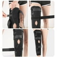 thumbnail image 5 of ZYHARUKO Knee Immobilizer Brace Full Leg Support Brace, Aluminum Alloy Straight Knee Splint for Knee Injury or Surgery Recovery, 5 of 11