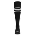 thumbnail image 3 of MeMoi Thin Ribbed Sport Stripe Cotton Blend Knee High Socks - Girls - Female, 6, Olive, 3 of 8