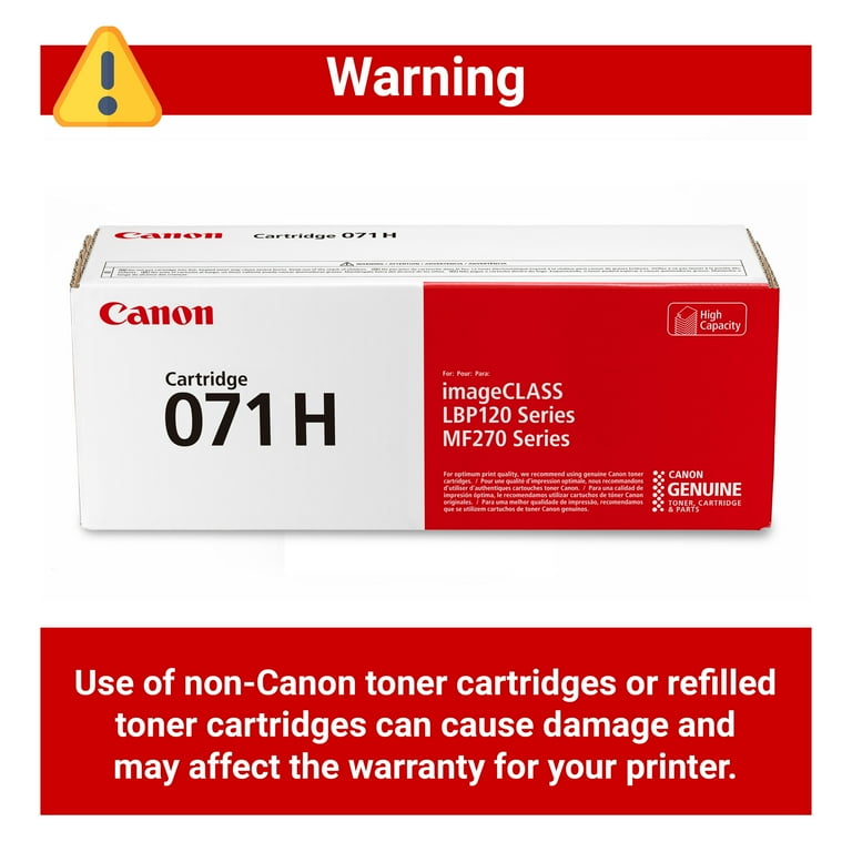 Canon 071 Black Toner Cartridge, High Capacity - Walmart.com Canon 071 Black Toner Cartridge, High Capacity - Walmart.com