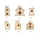 thumbnail image 4 of Moyic Alimentador de pájaros de madera, suministros para mascotas sin terminar, casa de pájaros colgante hecha a mano, hogar, jardín, Artesanía Tipo3, 4 of 6