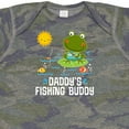 thumbnail image 4 of Inktastic Daddys Fishing Buddy Cute Frog Boys or Girls Baby Bodysuit, 4 of 5