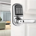 thumbnail image 3 of FETCOI Electronic Digital Door Lock Single Latch Password Keyless Keypad Security Entry (Left handle), 3 of 17