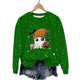 thumbnail image 2 of Ailaofu Women's Halloween Printed Round Neck Casual Sports Long Sleeve Sweatshirt Top Sweatshirt Loose Soft Long Sleeve Pullover Tops, 2 of 6
