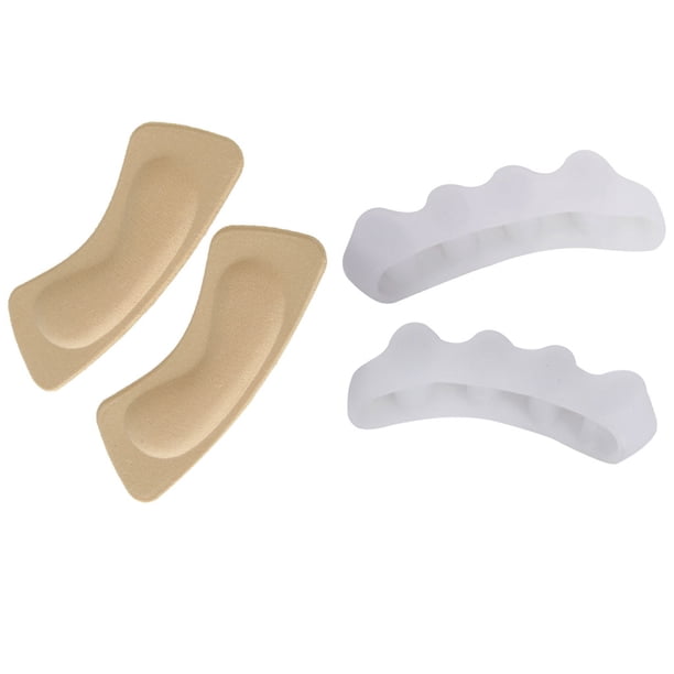 1 Par Plantillas de Esponja Inserción Tacón Pie Separadores de de Pies Silicona