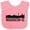 Pink and White, variant on Inktastic Washington Dc Skyline Cities Boys or Girls Baby Bib