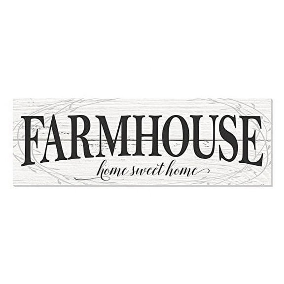 Farmhouse Home Sweet Home Rustic Wood Farmhouse Wall Sign 6x18