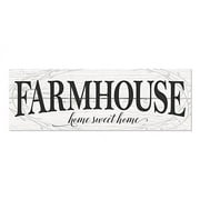 Farmhouse Home Sweet Home Rustic Wood Farmhouse Wall Sign 6x18