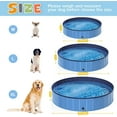 thumbnail image 5 of Silensys Pet Dog Pool Bath Swimming Tub Kiddie Pool, 63 x 12 inch Collapsible Foldable Portable for Dogs Cats and Kids Blue, 5 of 7
