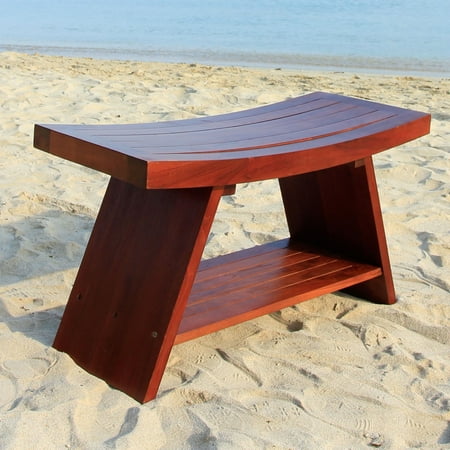 Decoteak Asia Teak Serenity Shower Bench With Shelf Decoteak Asia Teak Serenity Shower Bench With Shelf