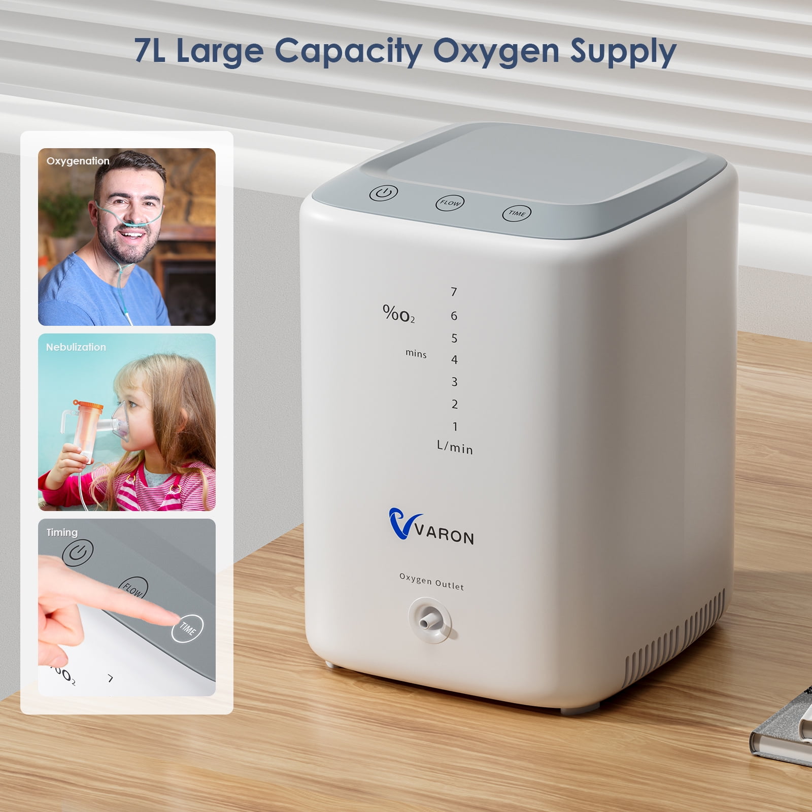 BIENDAY 2-in-1 Connus 1-7L&Oxygen Generator-Portable Machine Tube for Home/- Accessories%1L),12LBS