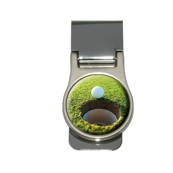 Golf Ball and Hole - Golfing Money Clip