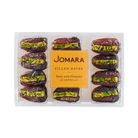 Jomara Dates with Pistachio Natural Dried Fruit Snack, 7 oz