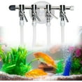 thumbnail image 4 of 2pcs Aquarium Air Flow Control Valve Lever Distributor Chromium Copper Four Hole Splitter Aquarium Air Tube, 4 of 5