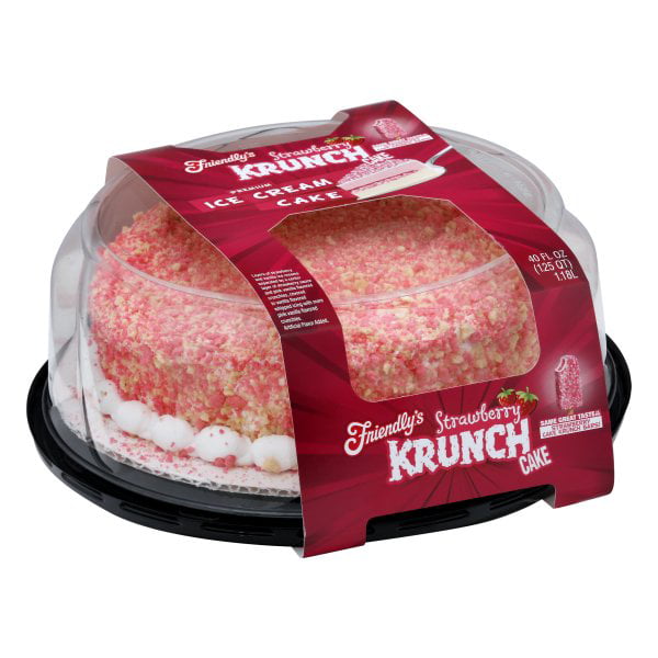 Friendlys Ice Cream Strawberry Krunch Cake, 40 oz - Walmart.com - Walmart.com