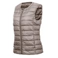 thumbnail image 2 of Munlar Coats For Women,Fashion Women Autumn Winter Warm Wadded Jacket Style Lightweight Down Coat Vest Jacket, 2 of 3