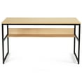 thumbnail image 4 of Patiojoy 55" Industrial Computer Desk Contemporary Writing Table with Storage Shelf Natural, 4 of 5