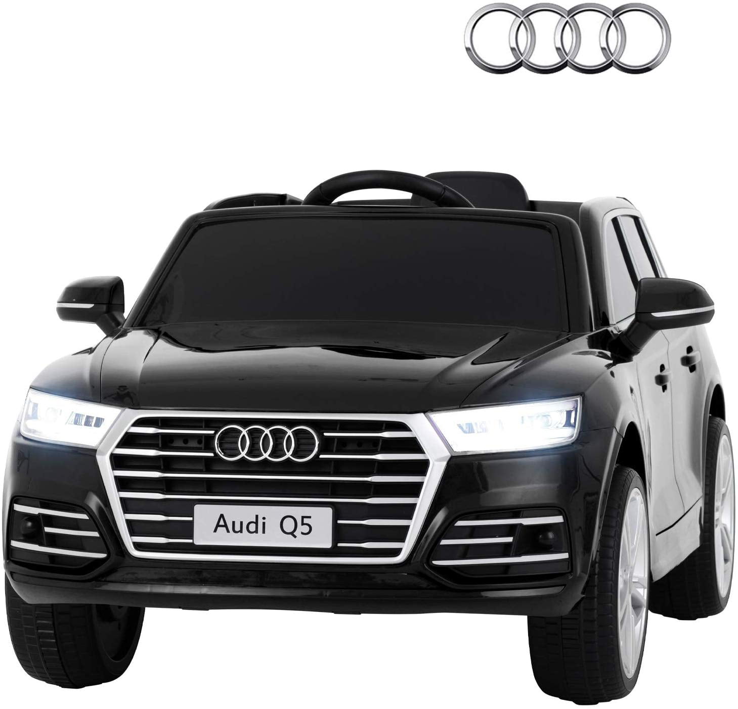 For Audi 12V Electric Car Kids Ride On Truck Toy Remote Control LED Lights Music 