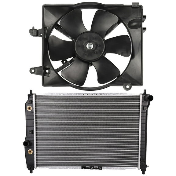 ECCPP 621590 Cooling Fan 2873 PA16/AT Radiator Replacement for 2005-2008 for Chevrolet for Aveo 2006-2008 for Chevrolet for Aveo5 2005-2008 for Pontiac for Wave 2005-2007 for Pontiac for Wave5