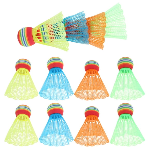 WRITWAA  12pcs Plastic Badminton Birdies ul Windproof Stable Flight for Indoor and Outdoor Use