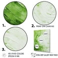 thumbnail image 5 of Designart "Sage Spirals In Green And White" Abstract Shapes Picture Framed Canvas Prints, 5 of 5