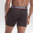 thumbnail image 3 of Hanes Premium Men's Xtemp Total Support Pouch Anti Chafing 3pk Boxer Briefs - Black, Small, 3 of 4