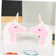 thumbnail image 4 of OULII Simple Unicorn Head Decorative Sculpture Pink Wood 1Pack, 4 of 8