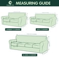 thumbnail image 7 of CHUN YI Sofa Cover with Separate Cushion Slipcover Stretch Checks (XL Sofa, Light Green), 7 of 7
