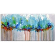 Omax Decor A 3240 Through the Forest Original Painting on Canvas