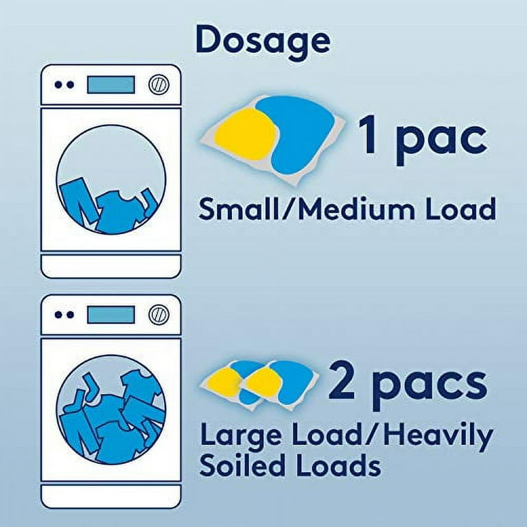 Woolite Clean Care Pacs Laundry Detergent Pacs 30 Count for Standard and HE  Washers travel laundry packets