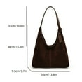 thumbnail image 5 of Giaone Stylish Autumn Winter Slouchy Bag Handbag Shoulder Purse Casual Work Bag Underarm Bags for Office and Travel Use, 5 of 21