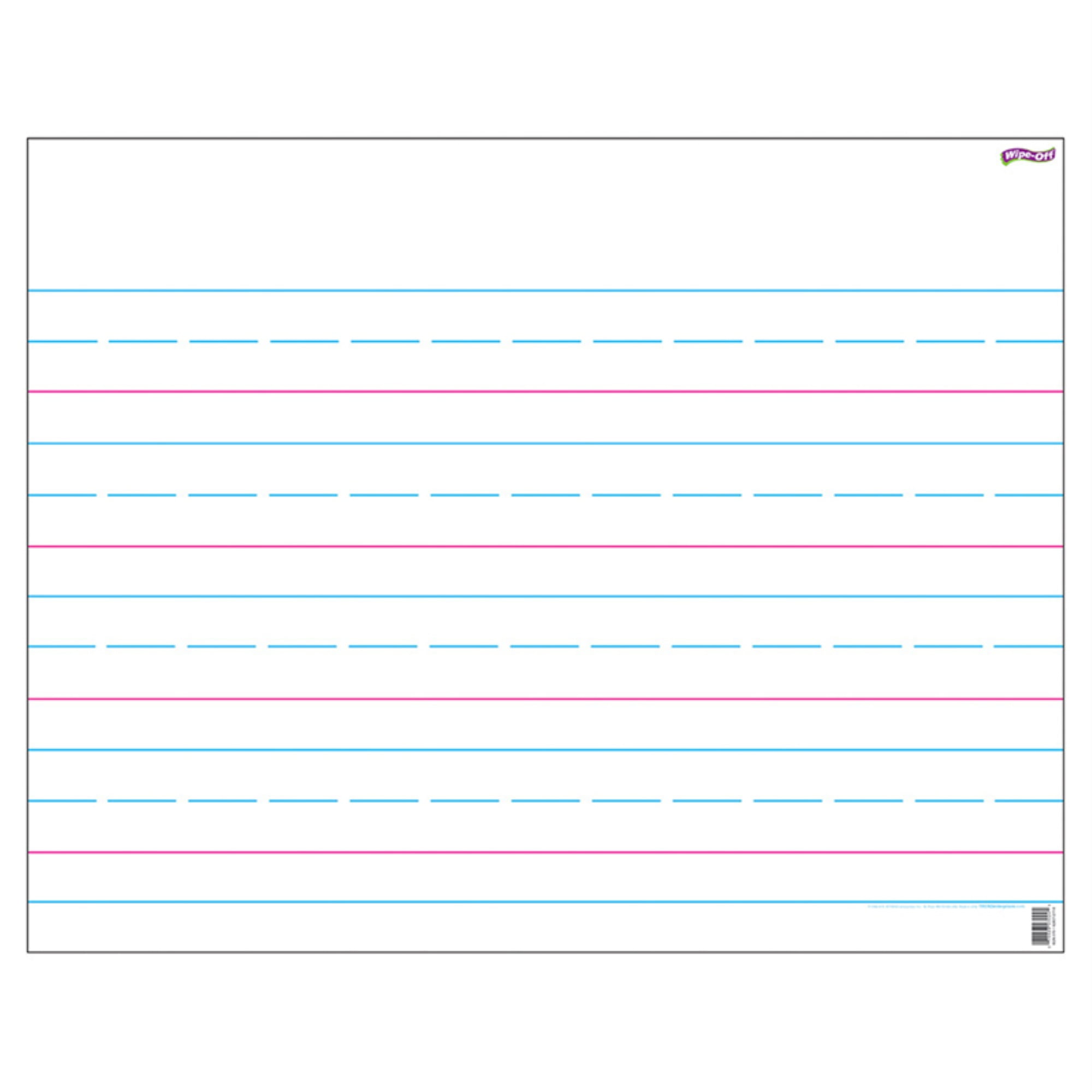 Handwriting Paper Wipe-Off Chart, 22' x 28'