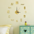 thumbnail image 4 of Moxufan Acrylic Wall Clock Precise Timing Luminous Large Numbers Silent 3D Effect Acrylic Wall Art Decor Mute Clock Living Room Decor,Silver, 4 of 7