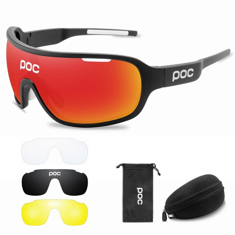 Obaolay Goggles Polarized Cycling Bike Sunglasses 5Pcs Jawbreaker Lens Glasses 