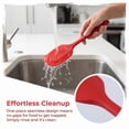 thumbnail image 5 of Unique Bargains 6Pcs Heat-Resistant Dishwasher Safe Kitchen Utensils Red, 5 of 5