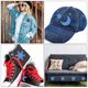 thumbnail image 5 of Ounissouiy Paquete de 10 pantalones de ropa de de hierro, chaqueta vaquera, abrigo, bufanda, parches de costura DIY, tela, artesanía, accesorios de Tela de costura y artesanía Ounissouiy BFH000611-00, 5 of 6