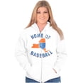 thumbnail image 3 of State of New York Home Of Baseball Zip Up Hoodie Men's Women's Brisco Brands S, 3 of 5