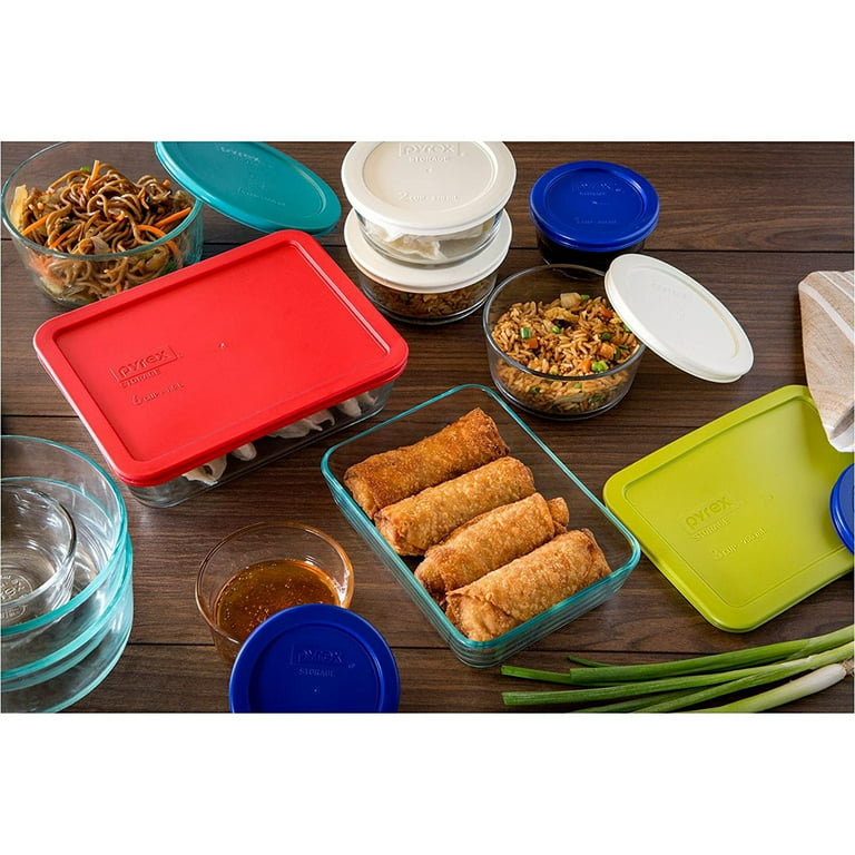  Pyrex 6-Piece 2-Cup Glass Food Storage Set with Lids: Food  Savers: Home & Kitchen