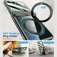 thumbnail image 6 of Ancove for Motorola Razr 2025 / Razr 2024 Case with Magnetic Ring Stand, Crystal Clear Phone Case Rear Screen Protector Hinge Protection Full-Body Anti-Scratch Case for Motorola Razr 2025/2024,Black, 6 of 7