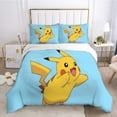 thumbnail image 2 of POKEMON Cartoon Anime 2 Piece/3 Piece Bedding Sets Comforters Sets & Pillowcases Set for Boys Girls Mens Womens Breathable Durable Microfiber Super Soft Ultra-Soft Fashion Funny, 2 of 19